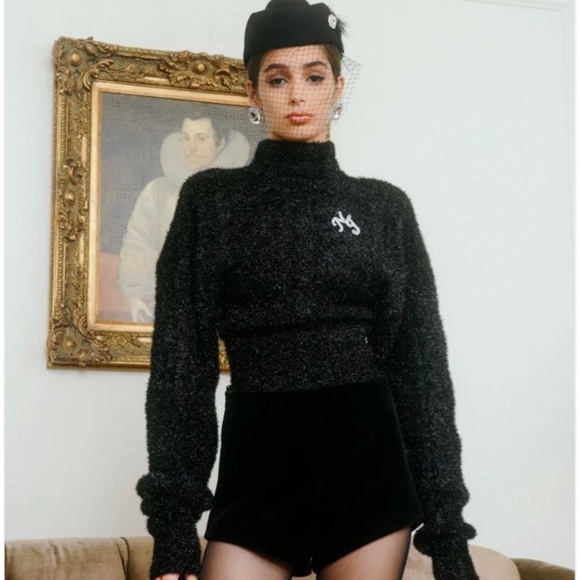 Nana Jacqueline Black Raya Sweater M (new with tag and box) - Picture 1 of 4